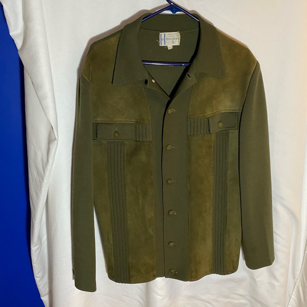 Bullock’s cotton/suede shacket